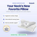 Snoozlr Contour Relief Pillow — contour support for side, back and combo sleepers