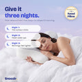 Give it three nights — sleeping on the Snoozlr contour pillow