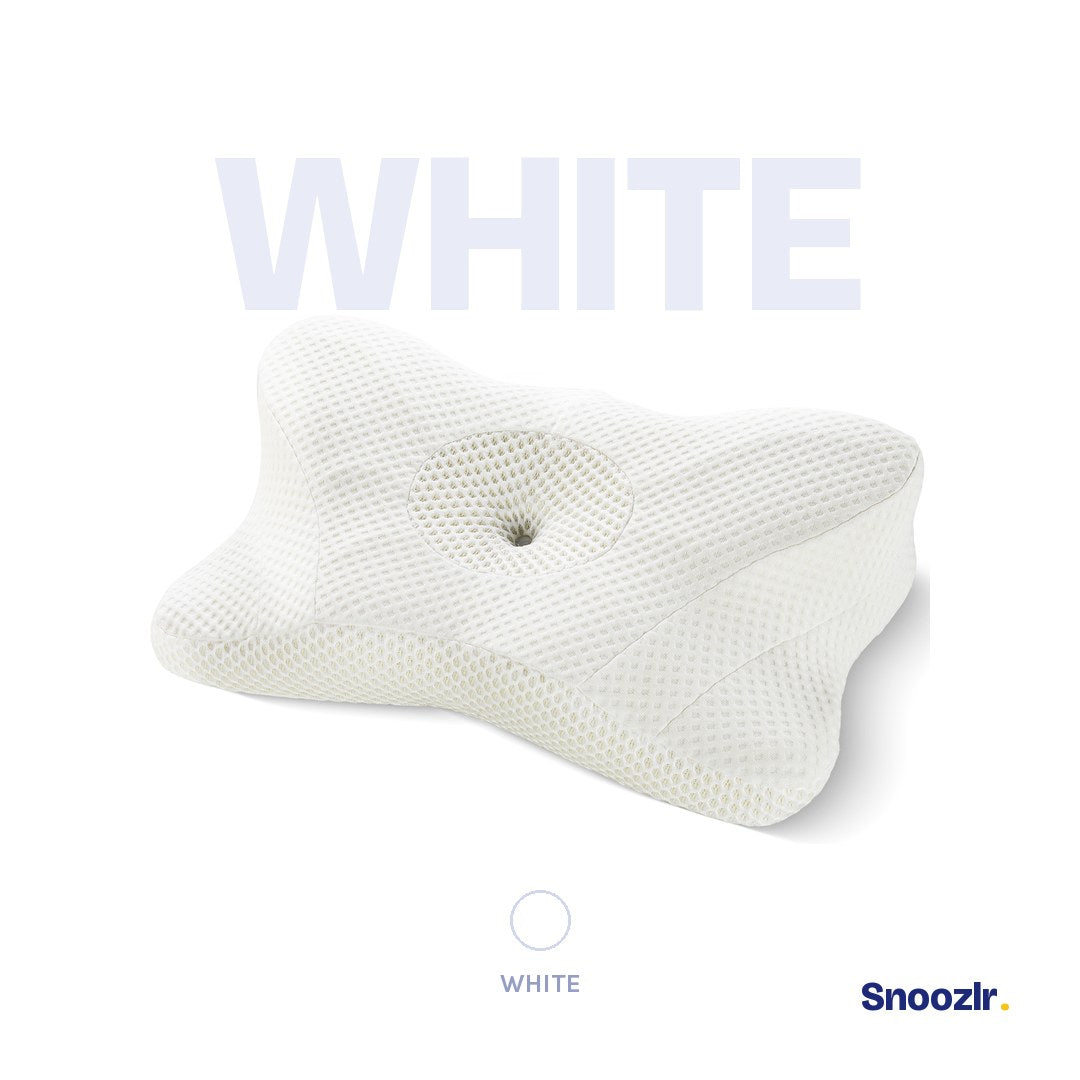 Snoozlr Contour Relief Pillow in White